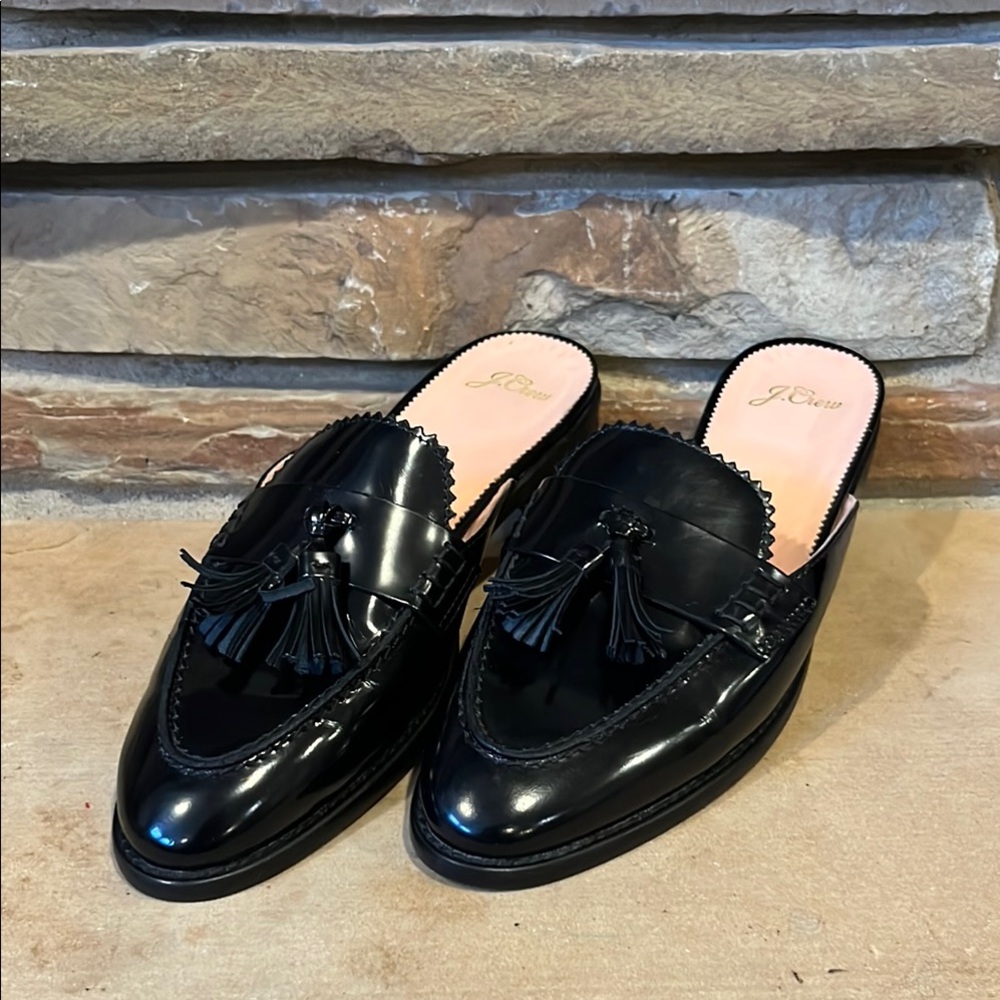 J. Crew Black Tassel Loafers